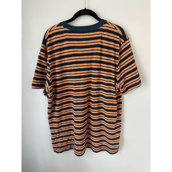 L.L. Bean Signature Henley Short Sleeve Striped - Picture 2 of 4